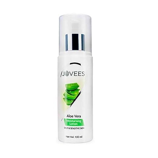 Jovees Herbal Aloe Vera Moisturising Lotion |with Sandal And Peach Extract For Oily & Sensitive Skin