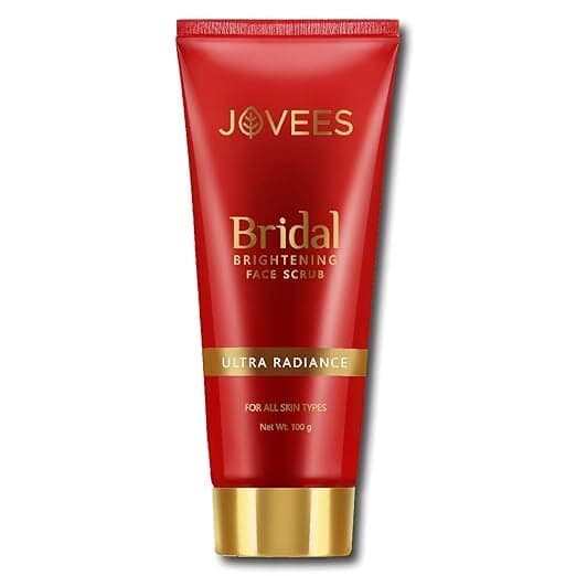 Jovees Herbal Bridal Brightening Face Scrub With Turmeric, Honey & Pearl Millet Flour 100g
