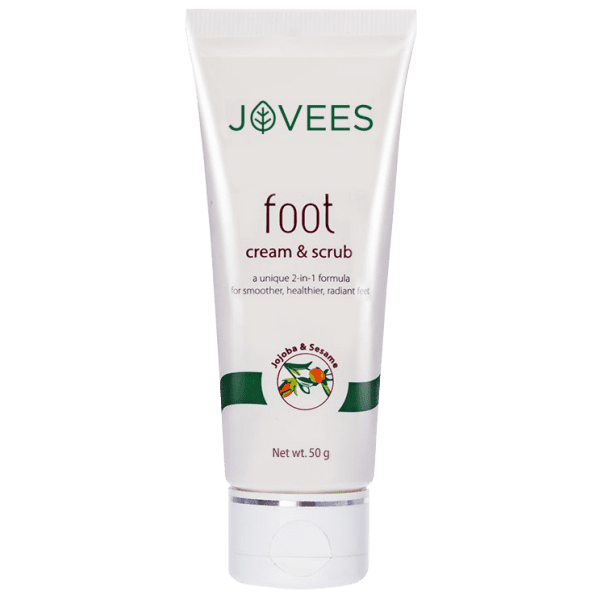 Jovees Herbal Foot Care Cream & Scrub |unique 2-In-1 Formula