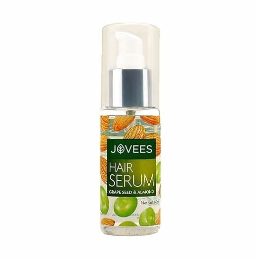Jovees Herbal Hair Serum Grape Seed And Almond | For Frizzy Hair Prevents Hairfall | Men/Women 60ml