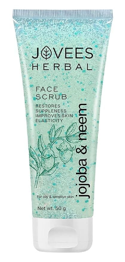 Jovees Herbal Jojoba And Neem Face Scrub | With Neem & Wheatgerm Extract