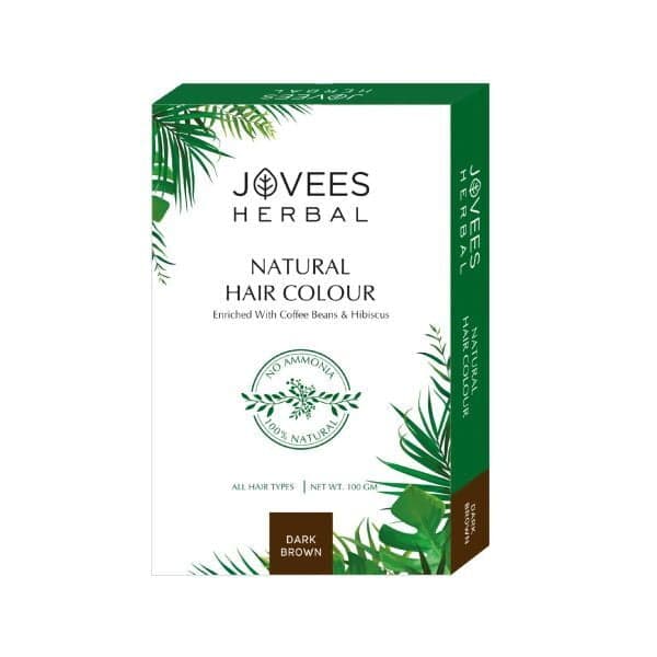 Jovees Herbal Natural Hair Colour - Dark Brown 100g