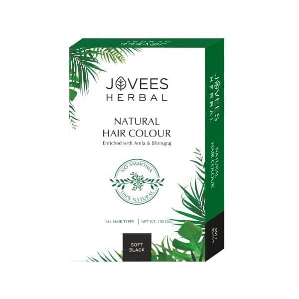 Jovees Herbal Natural Hair Colour - Soft Black 100g