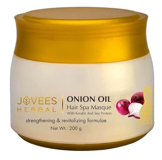 Jovees Herbal Onion Oil Hair Spa Masque Argan Kernel Oil, Cocoa Butter -200g