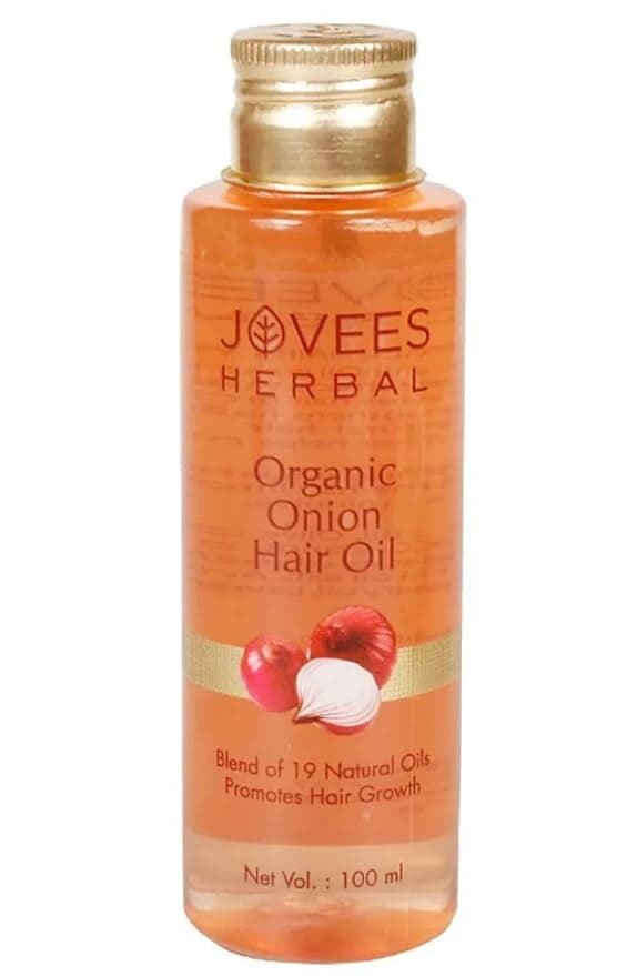 Jovees Herbal Organic Onion Hair Oil | Controls Hair Fall, Promotes Growth 100ml