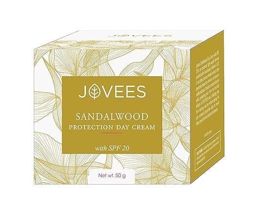 Jovees Herbal Sandalwood Protection Day Spf 20 Cream For Oily, Sensitive, Dry Skin 50g