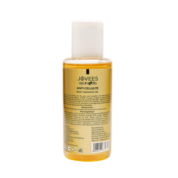 Jovees Herbal Winter Green Anti Cellulite Body Massage Oil | Total Firming Formula - 110g