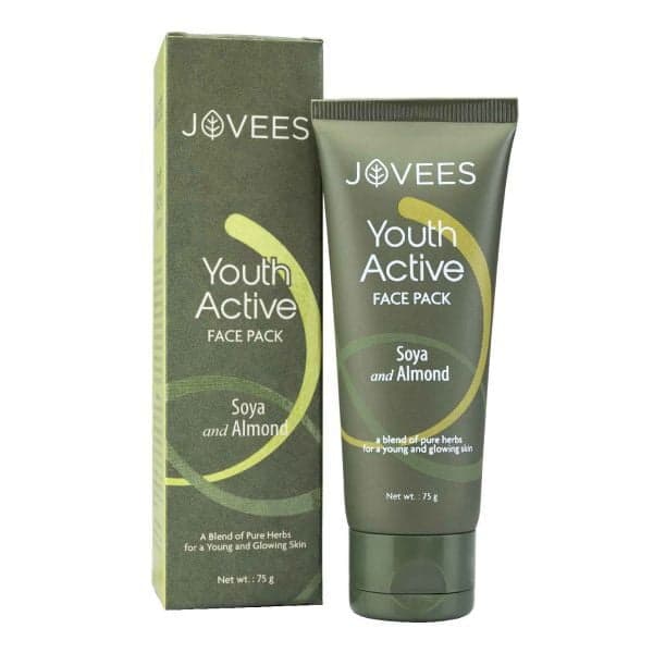Jovees Herbal Youth Active Face Pack Soya & Almond ,75g