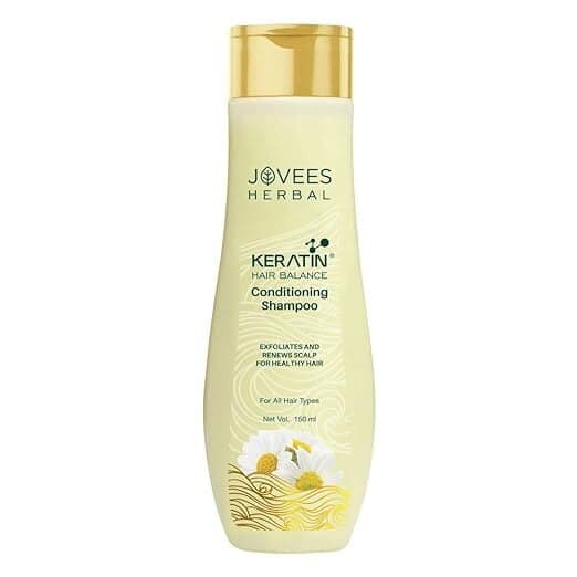 Jovees Keratin Hair Balance Conditioning Shampoo Exfoliates And Renews Scalp For Healthy