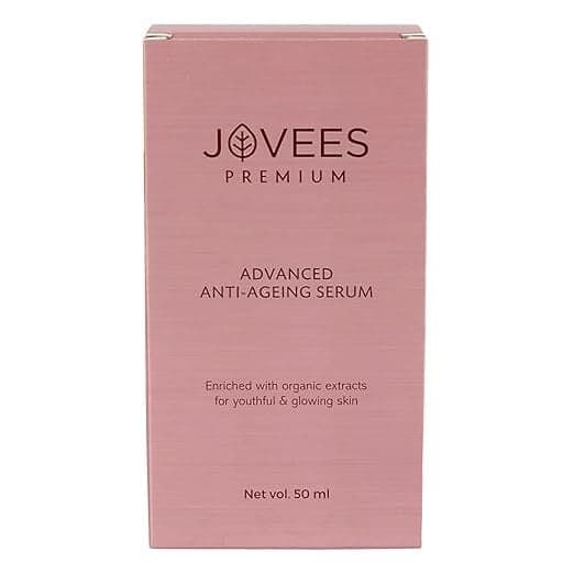 Jovees Premium Advanced Anti Ageing Serum | With Turmeric Oil, Argan Oil & Vitamin E 50ml