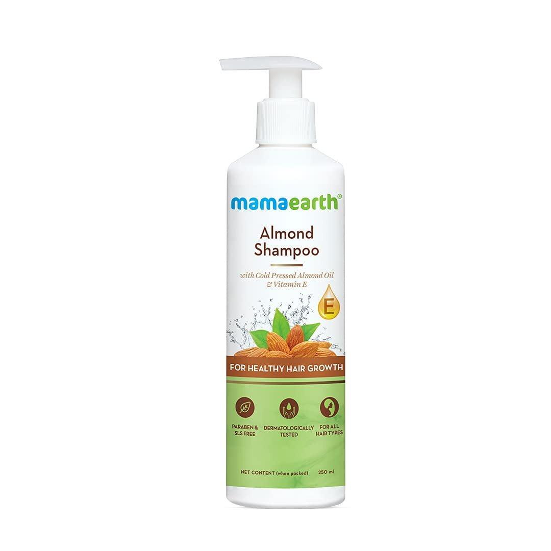 Mamaearth Almond Shampoo With Cold Pressed Almond Oil And Vitamin E - 250 Ml