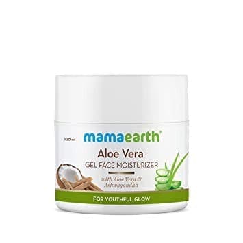 Mamaearth Aloe Vera Gel Face Moisturizer - With Ashwagandha, For Youthful Glow, 100 Gm