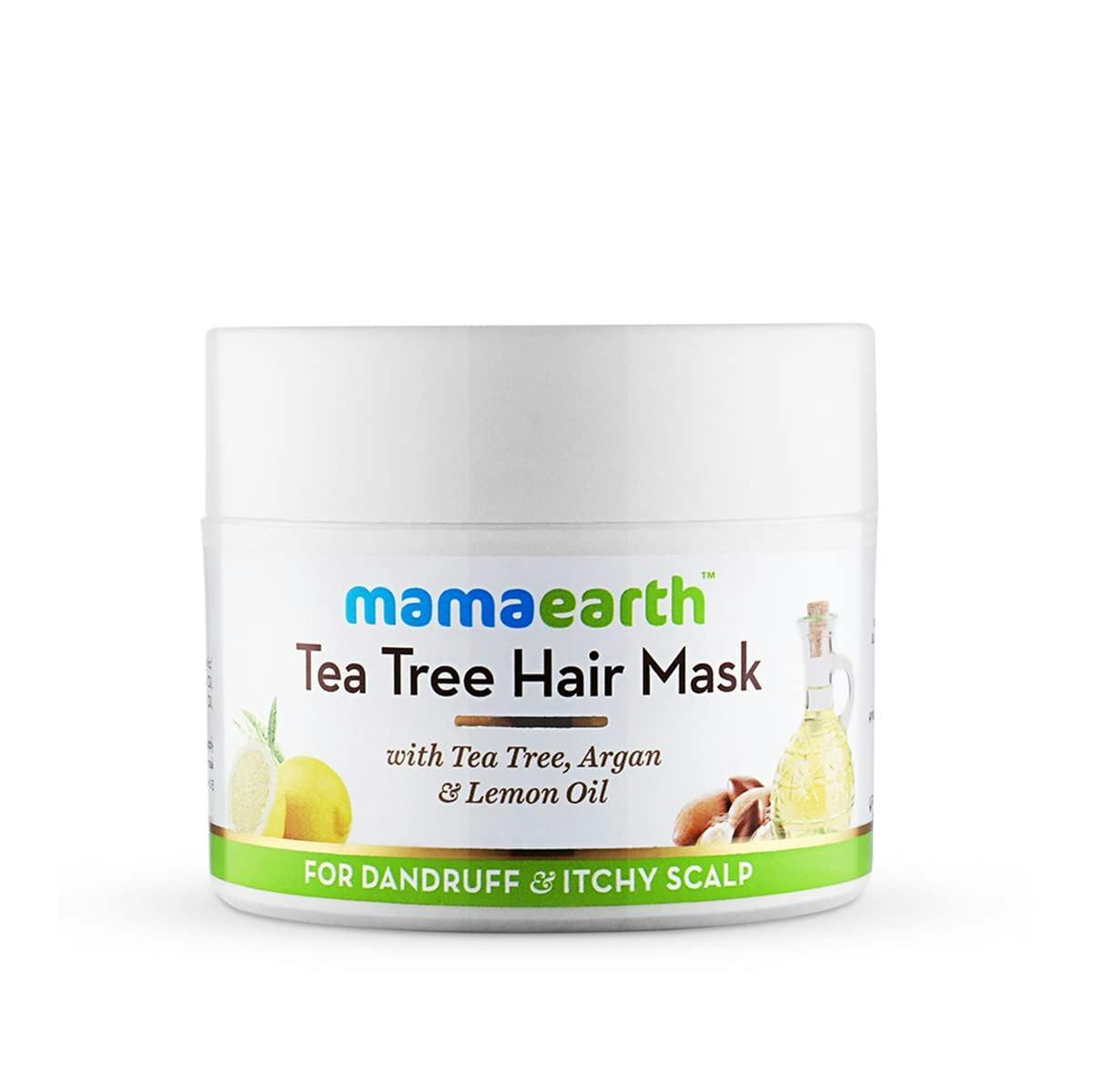 Mamaearth Anti Dandruff Tea Tree Hair Mask With Tea Tree And Lemon Oil, 200 Ml