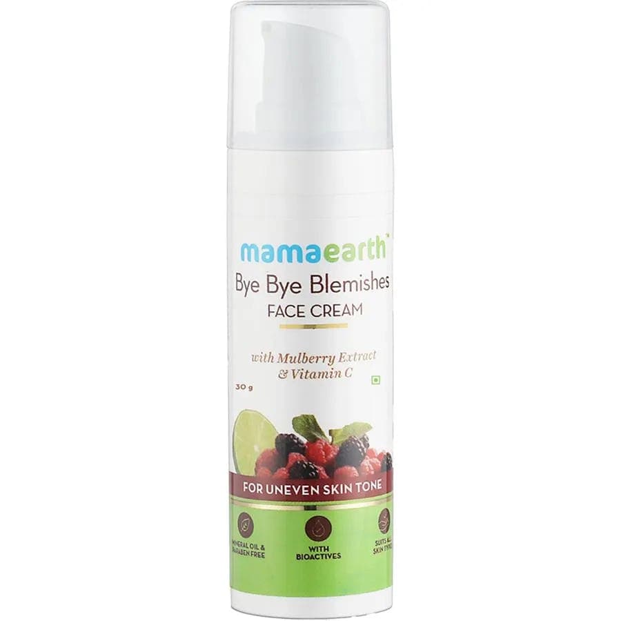 Mamaearth Bye Bye Blemishes Face Cream - For Pigmentation & Blemish Removal, 30 G