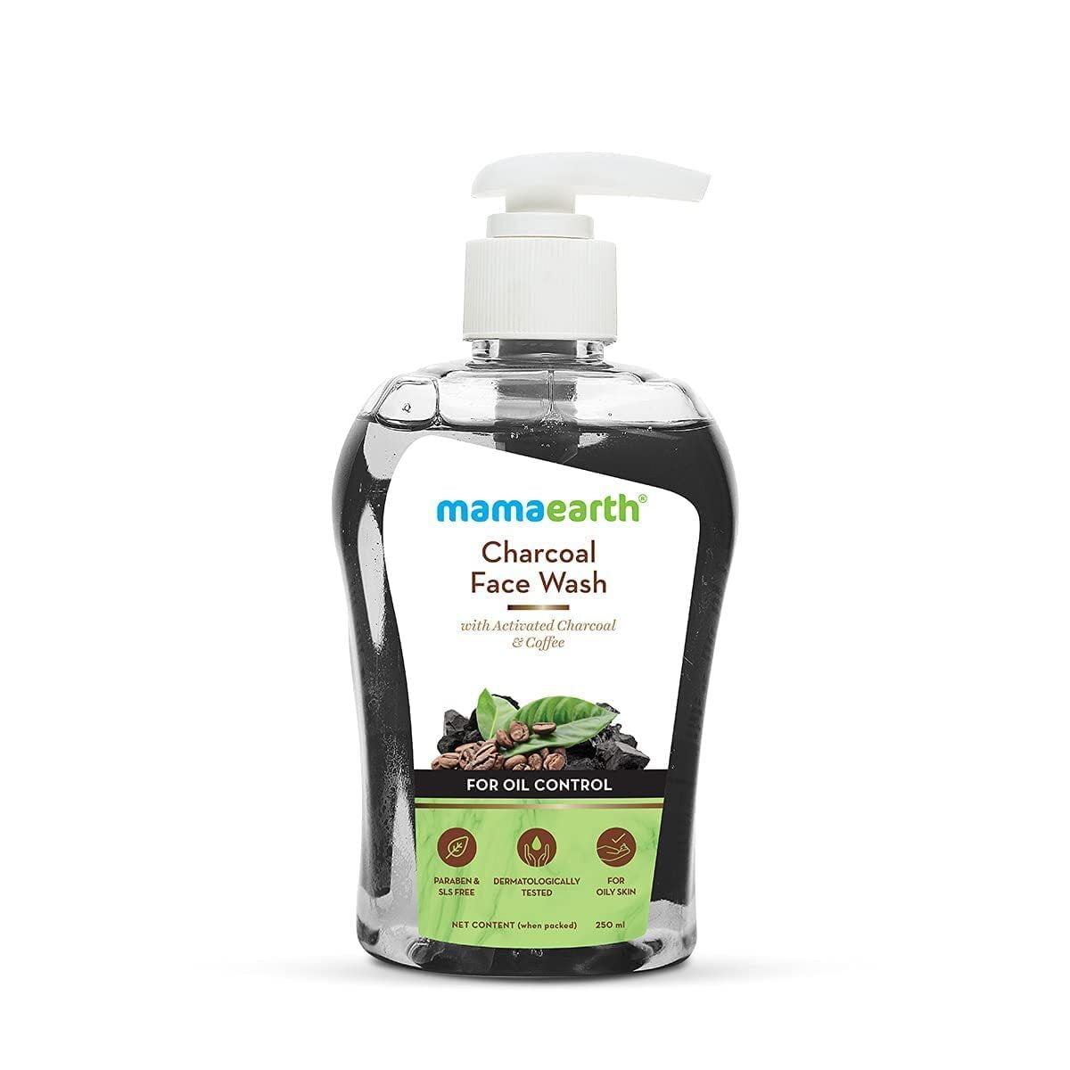 Mamaearth Charcoal Face Wash With Activated Charcoal & Coffee For Oil Control , 250ml
