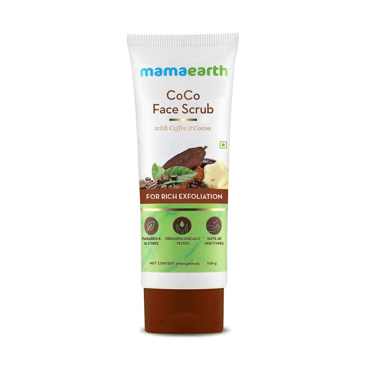 Mamaearth Coco Face Scrub With Coffee & Cocoa, 100 Gm