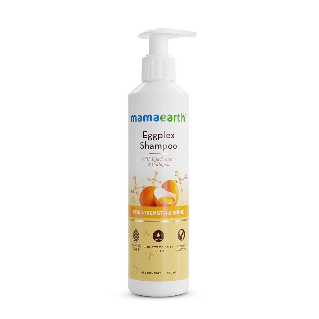 Mamaearth Eggplex Shampoo, For Strong Hair, With Egg Protein & Collagen, For Strength And Shine - 250 Ml