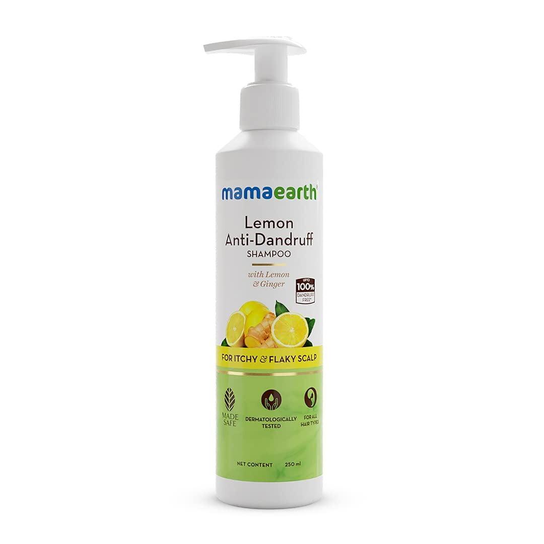 Mamaearth Lemon Anti-Dandruff Shampoo With Lemon & Ginger For Itchy & Flaky Scalp – 250 Ml