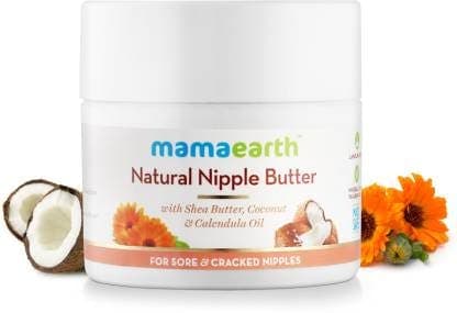 Mamaearth Nipple Butter For Sore And Cracked Nipples, Preservative Free, 100% Natural, 50 Ml