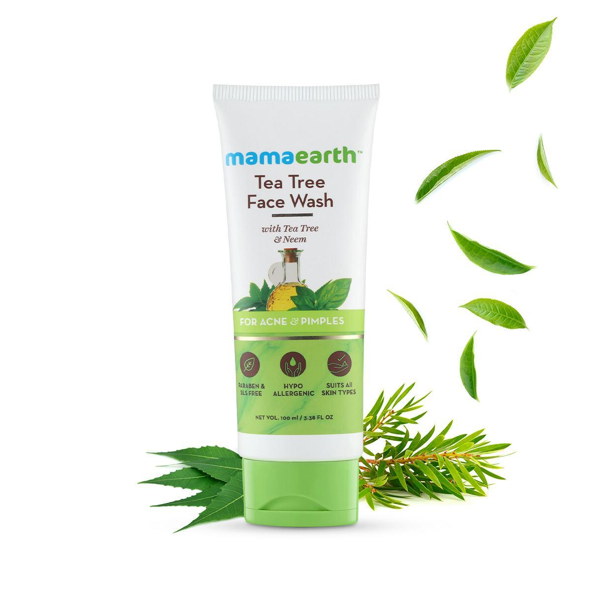 Mamaearth Tea Tree Facewash For Acne And Pimples, 100ml