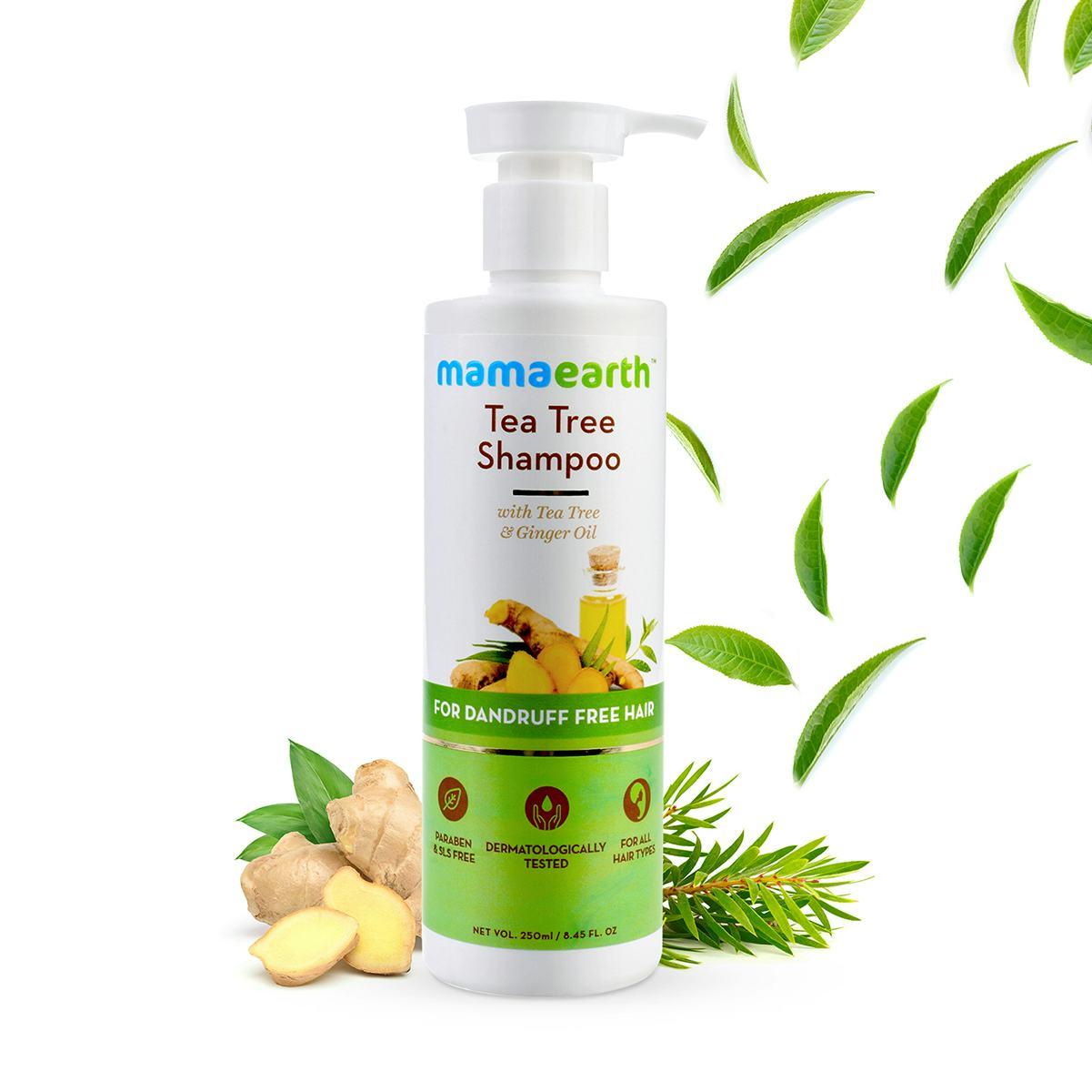 Mamaearth Tea Tree Shampoo For Dandruff Free Hair, 250ml