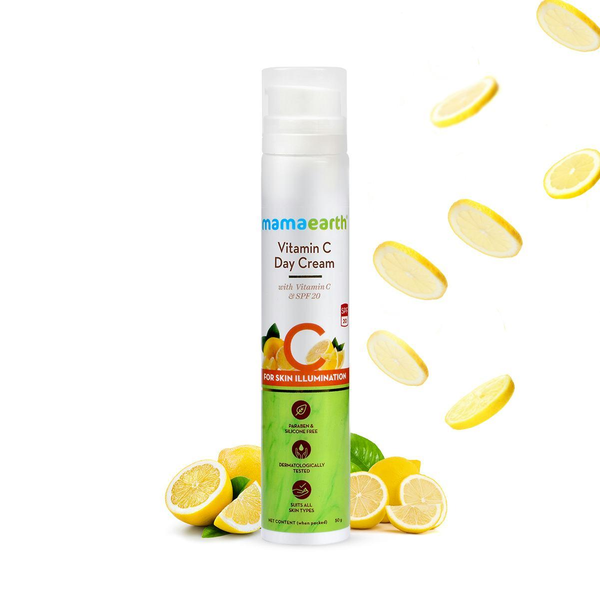 Mamaearth Vitamin C Day Cream With Vitamin C And Spf 20 For Skin Illumination - 50g