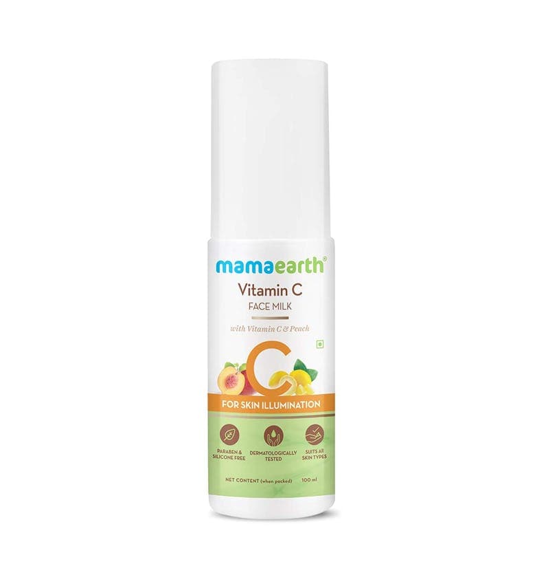 Mamaearth Vitamin C Face Milk With Vitamin C & Peach For Skin Illumination, 100 Ml