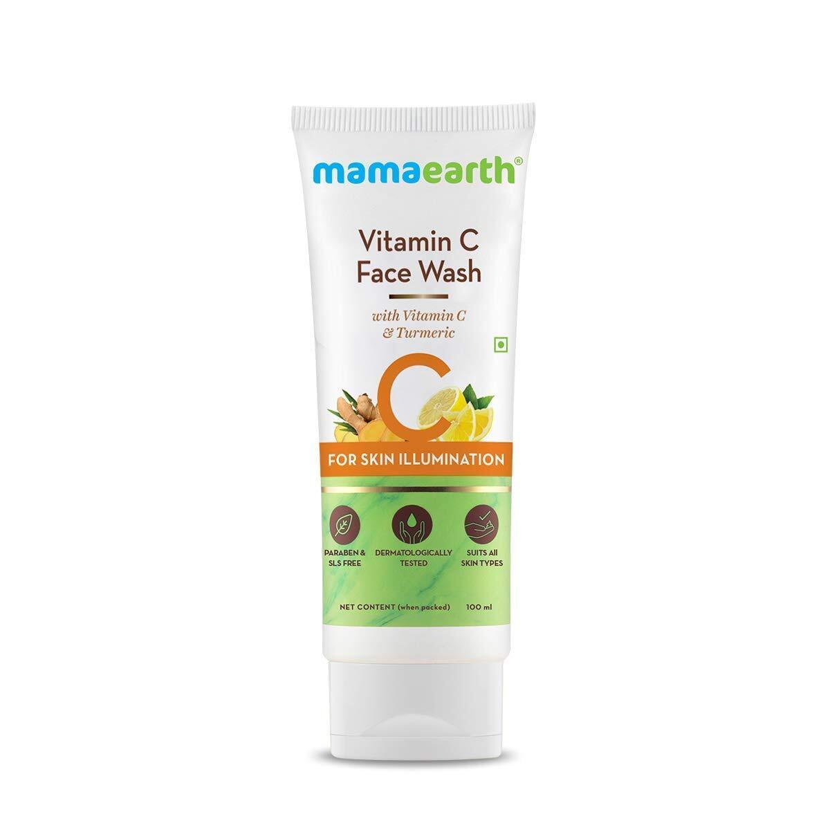Mamaearth Vitamin C Face Wash With Vitamin C And Turmeric For Skin Illumination - 100ml
