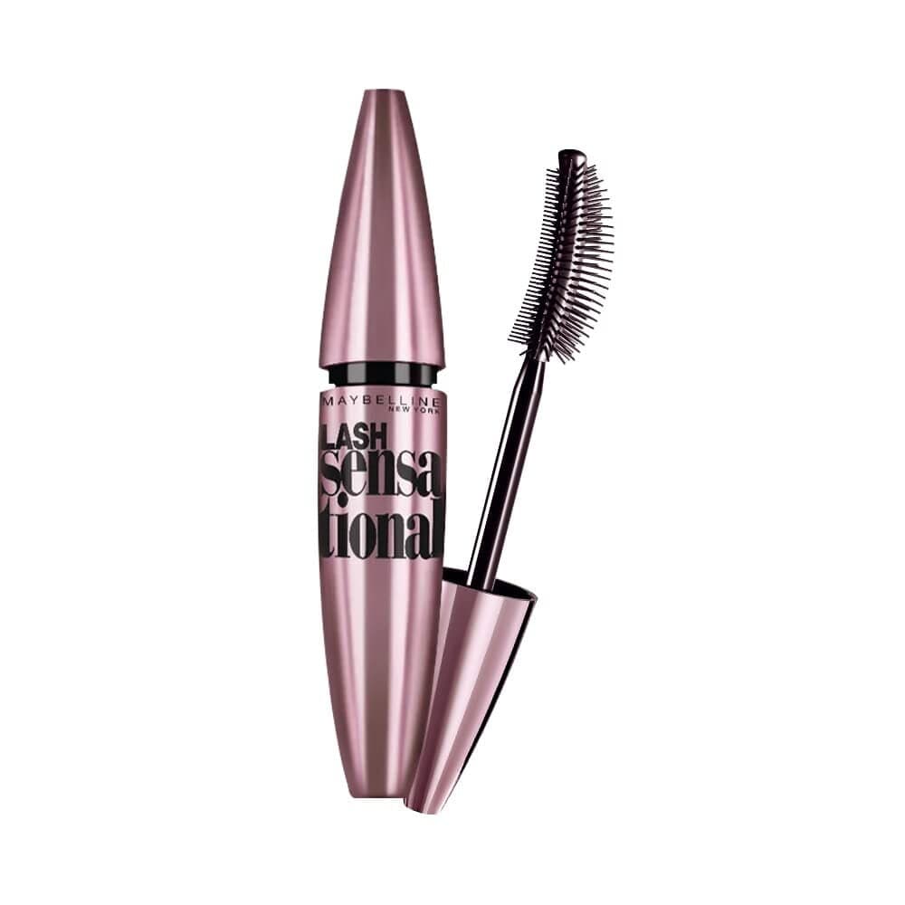 Maybelline New York Mascara, No-Clumping, Fanning Brush, Waterproof, Lash Sensational, Black, 9ml