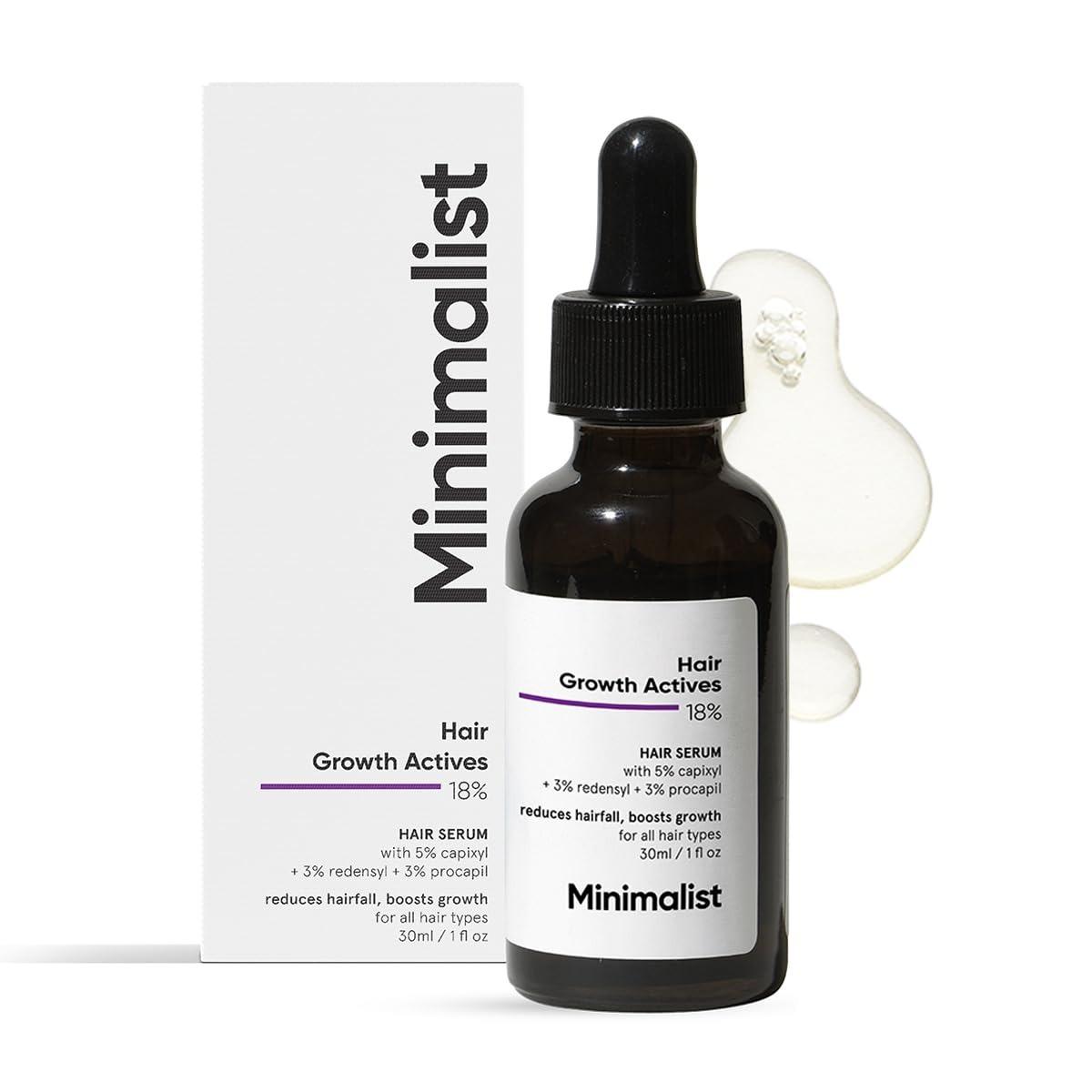Hair Growth Serum With 3% Redensyl, 3% Anagain, 3% Procapil, 5% Capixyl & 4% Baicapil 18% Hair Growth Actives | For Hair Fall Control | For Men & Women | 30 Ml