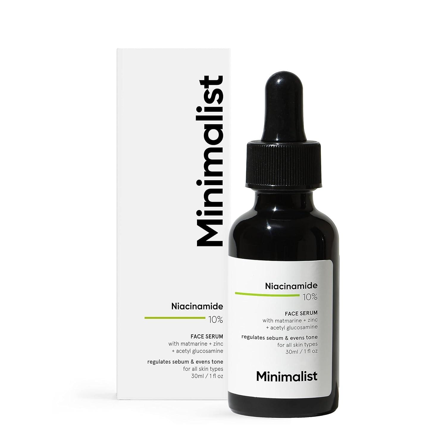 Oil Control & Anti-Acne 10% Niacinamide Face Serum With Zinc | Skin Clarifying,blemishes & Pore Care For All Skin Types | 30ml