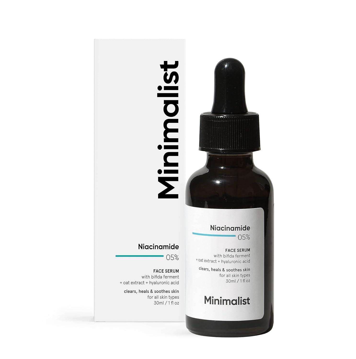 Skin Repair 5% Niacinamide Face Serum For Clear Glowing Skin | Reduces Dullness, Hydrates & Repairs Skin With Vit B3 & Hyaluronic Acid | Day & Night Serum For Dry & Sensitive Skin | For Women & Men | 30 Ml