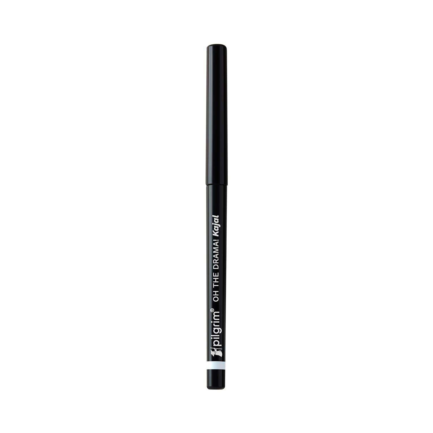 Pilgrim Black Mischief Kajal Smudge & Waterproof Single Stroke Matte Finish Pencil Lasts Up To 12hrs