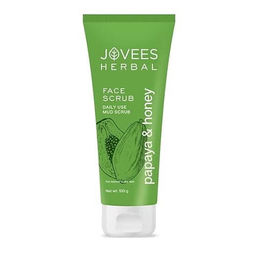 Papaya & Honey Face Scrub | With Honey, Neem & Chamomile Extract | For Normal To Dry Skin