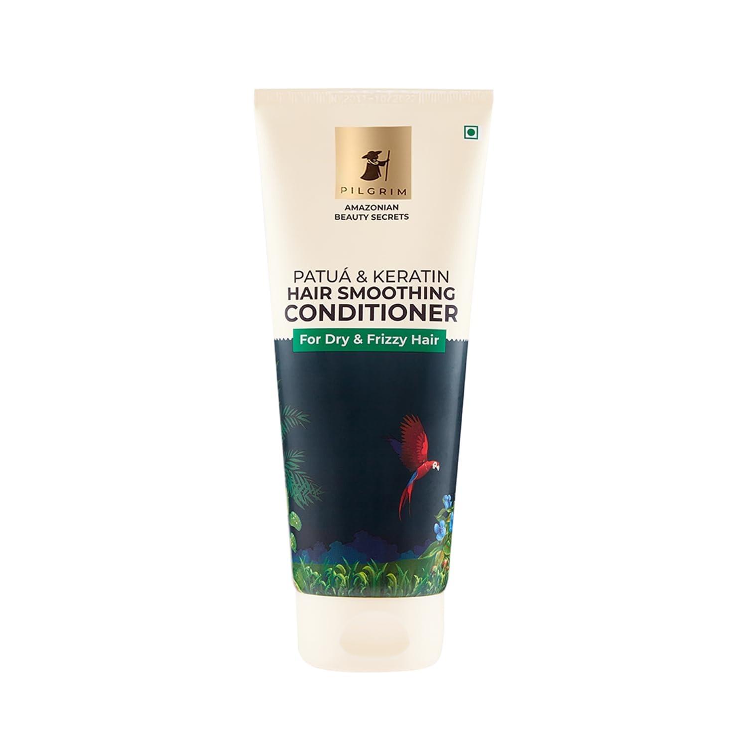 Pilgrim Amazonian Patua & Keratin Hair Smoothing Conditioner-Unscented- For Dry & Frizzy Hair With Sacha Inchi|hair Conditioner For Smooth & Silky Hair|silicone Free|women & Men