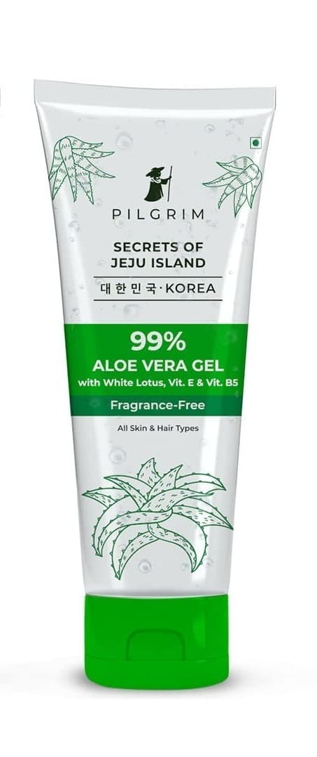 Pilgrim 99% Pure Aloe Vera Gel 200ml With Vitamin E & B5 For Face & Hair |hydrates & Soothes Skin |conditions & Softens Hair |free From Parabens, Sulphates, Mineral Oils & Fragrance
