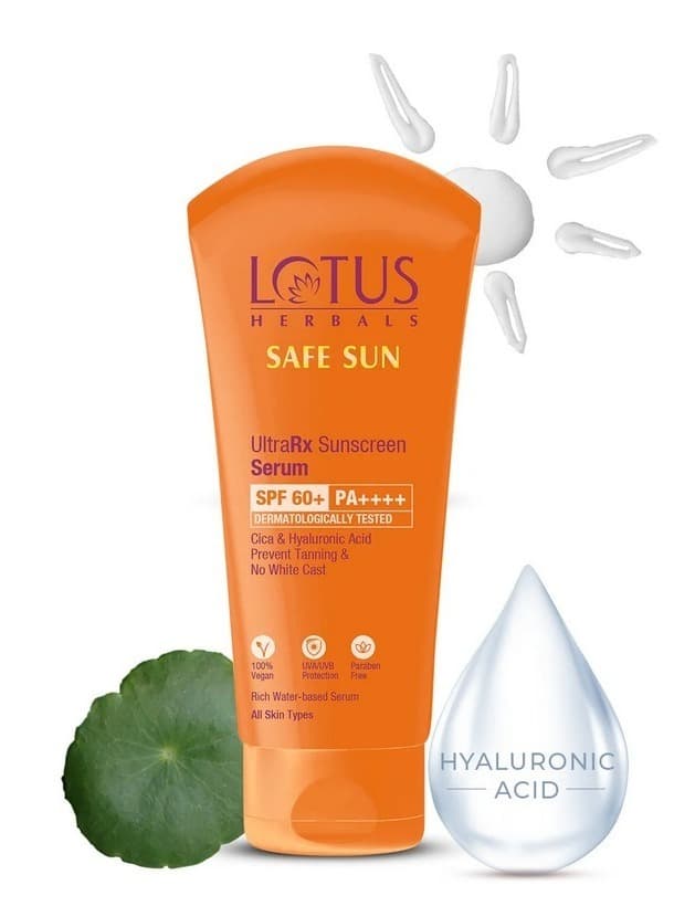 Lotus Herbals Safe Sun Ultrarx Sunscreen Serum Spf 60+