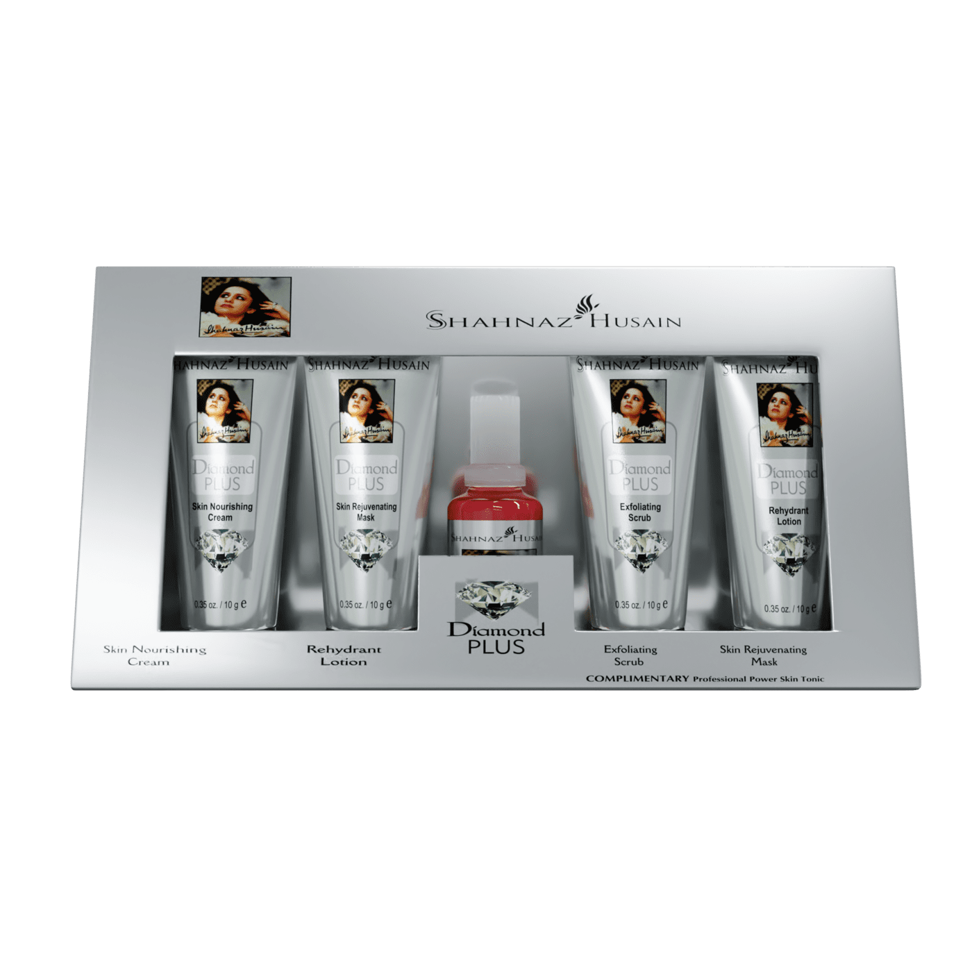 Shahnaz Husain Diamond Skin Revival Kit 10gx4 Free-Professional Power Skin Tonic 15ml