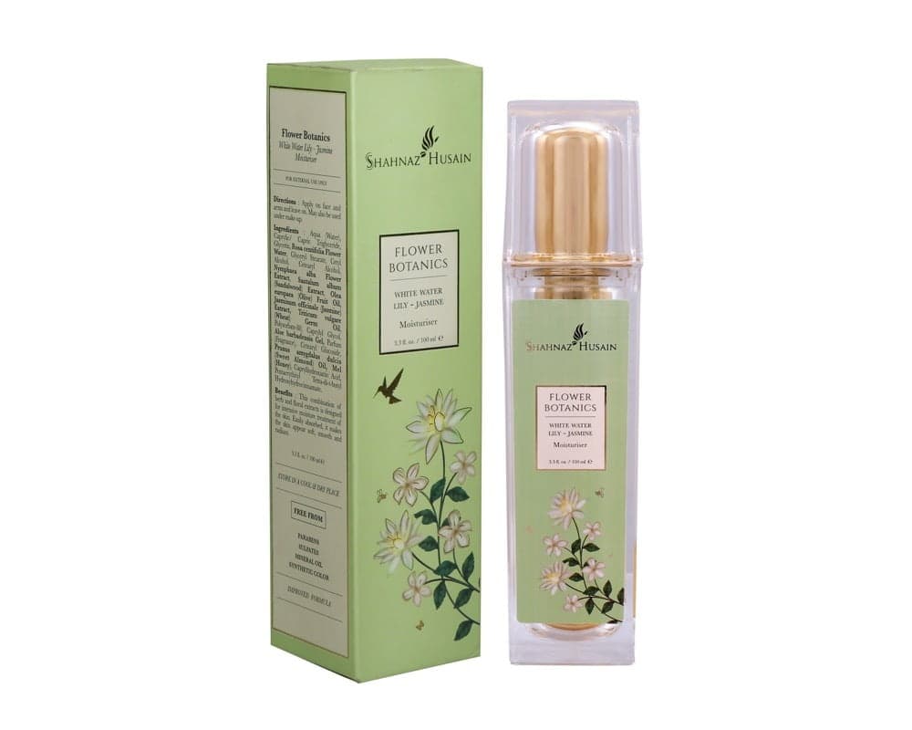 Shahnaz Husain Flower Botanics – White Water Lily-Jasmine Moisturiser – 100ml