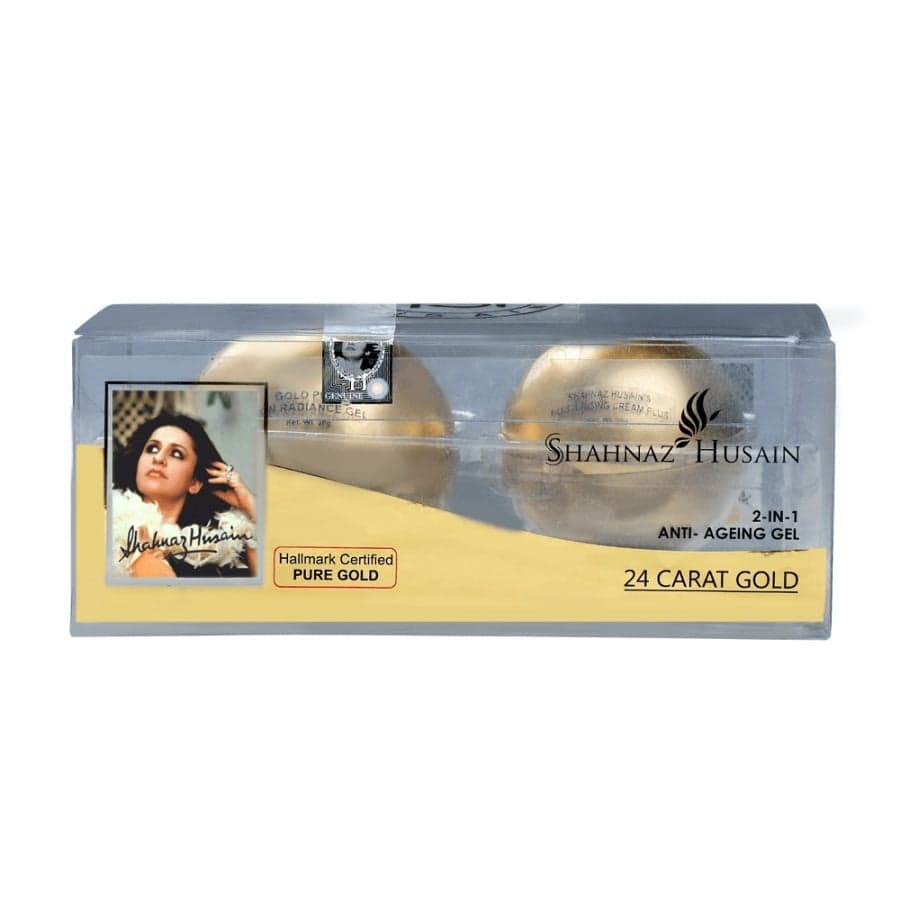 Shahnaz Husain Gold Skin Radiance Gel (anti-Ageing) + (shahnaz Husain Moisturising Cream) – 30+10g