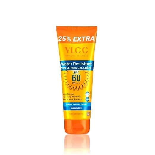 Vlcc Water Resistant Spf 60 Pa+++ Sunscreen Gel Crème - 100g + 25g
